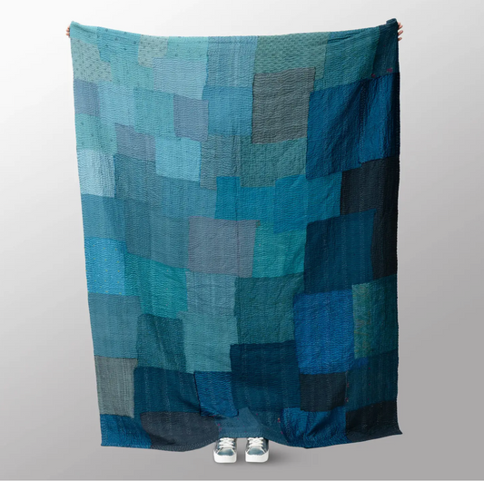 Maison Mieko Night Sky Kantha Throw