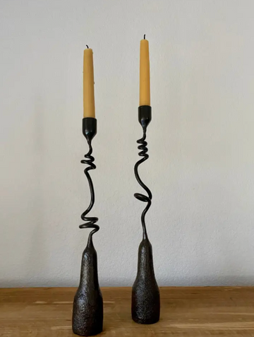 Sekoya Friends Single Candleholder with 7/8" Beeswax Taper
