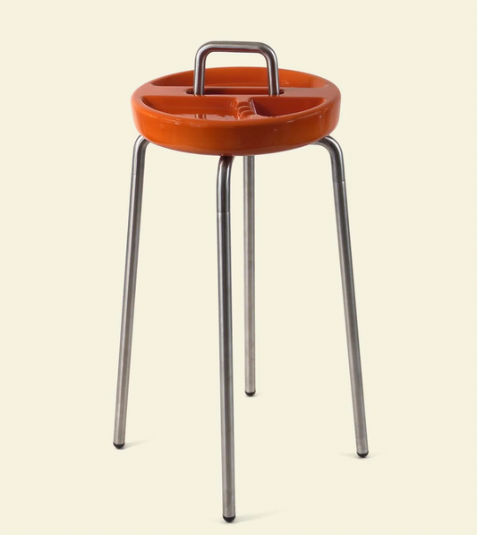 Houseplant Sidetable Ashtray in Orange