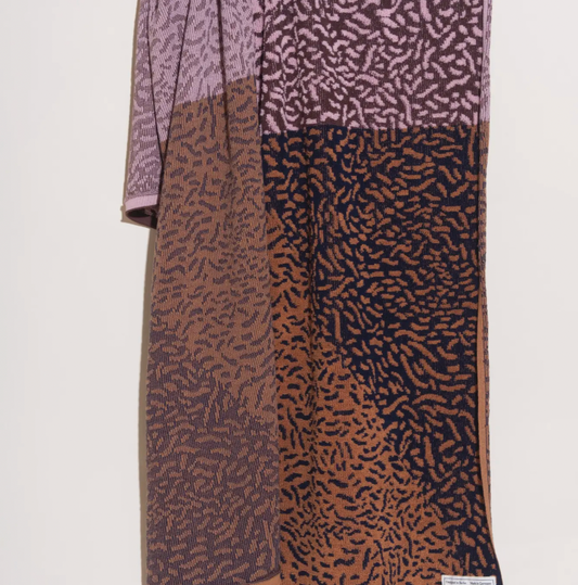 Towel Studio Worm Blanket Towel in Plum Blossom