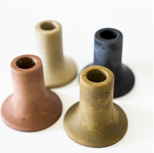 Sunday Nomad Cement Taper Candle Holder