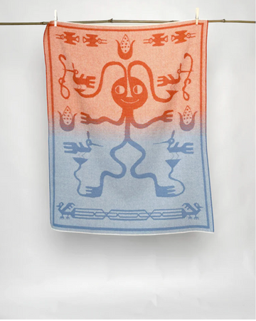 Javiera Varas "Bird Friend" Baby Alpaca Blanket