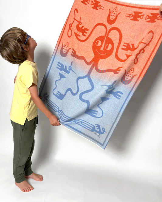 Javiera Varas "Bird Friend" Baby Alpaca Blanket