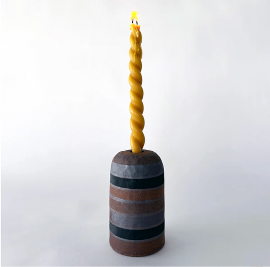 MQuan Studio Ceramic Candle Taper Rings 4 Black