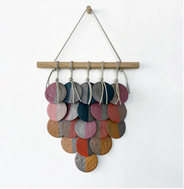 MQuan Studio Ceramic PLTY5L Disc Rainbow Tucker Wall Hanging
