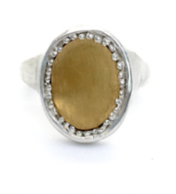 Atelier Narce Silver and Gold Signet Ring