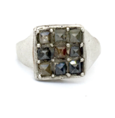 Atelier Narce Natural Diamond Grid Ring