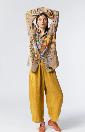 Anntian Bright Bouquet Silk Shirt