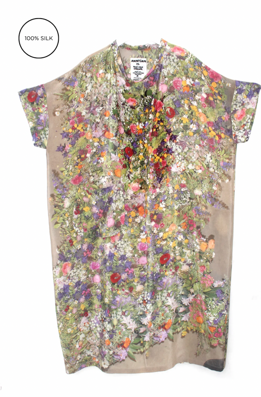 Anntian Silk Bouquet Dress