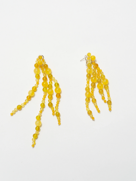Mussels and Muscles Lemon Glyzinia Earrings Short