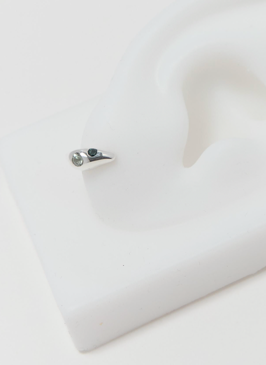 Faris Dew Studs Sterling with Sapphire and Topaz