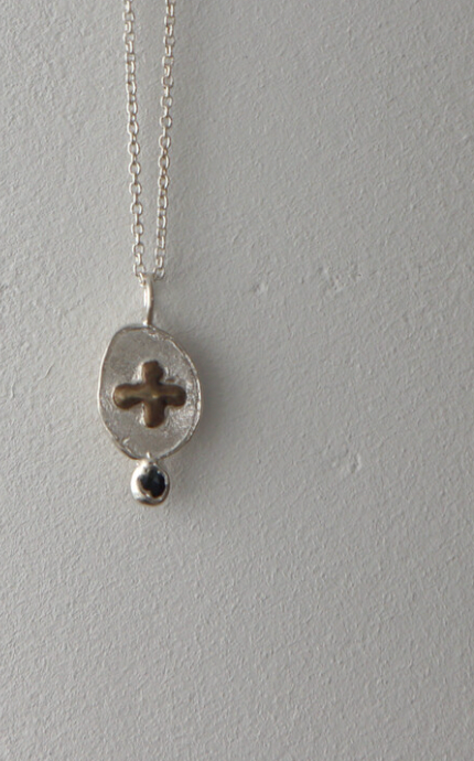 Mondo Studio Jacquard Cross Necklace