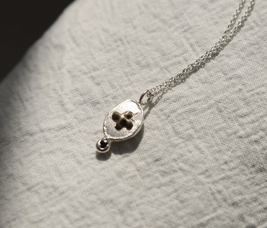 Mondo Studio Jacquard Cross Necklace