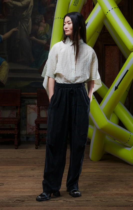 Henrik Drawstring Unisex Pants in Black