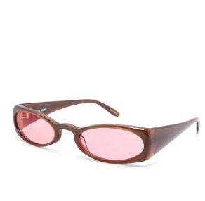 Henrik Vibskov Megan Sunglasses in Brown/Red