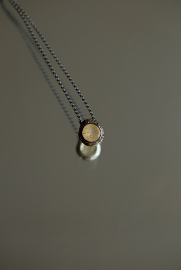 Rosa Maria Petite Golden Quarts Necklace