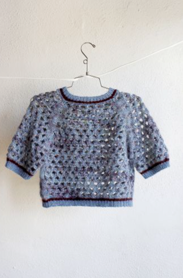 Funkmade Open Knit Crop Top