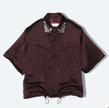 Toga Japan Satin Fringe Shirt