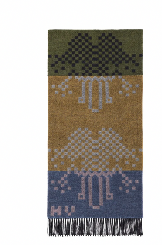 Henrik Vibskov Cross Stitch Frog Scarf