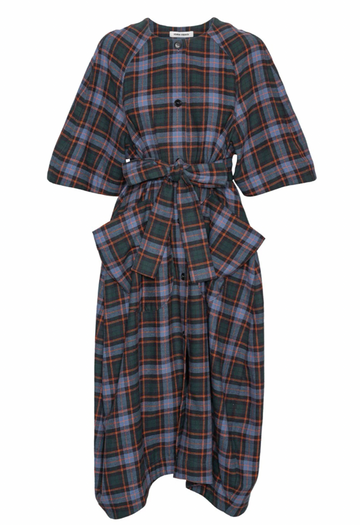 Henrik Vibskov One Dress Blue Flannel Check