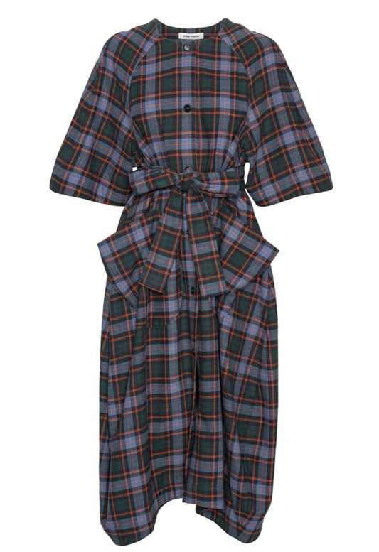 Henrik Vibskov One Dress Blue Flannel Check