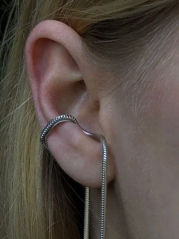 Mussels and Muscles Lisson Spring Earcuff no 2