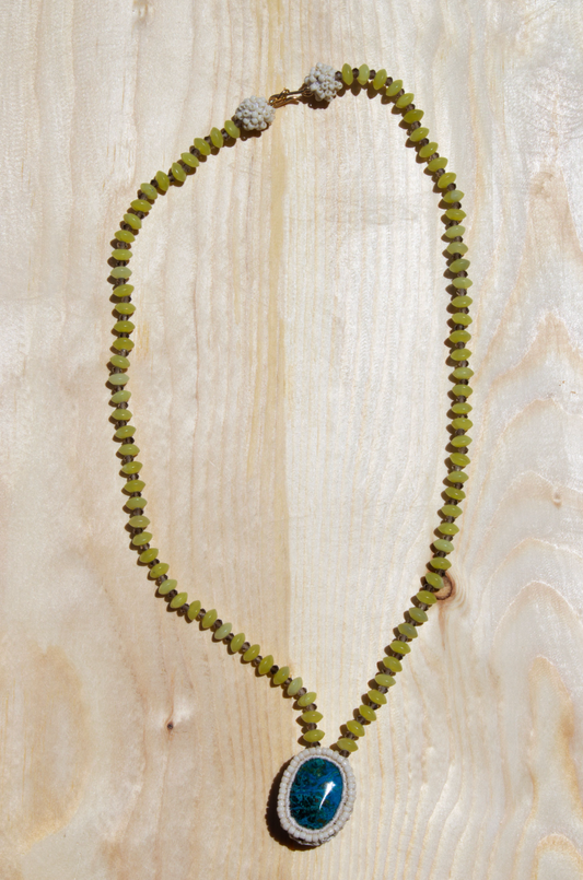 Jacki Holland Chrysocolla Necklace