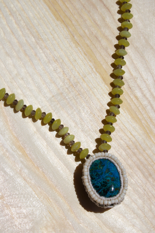 Jacki Holland Chrysocolla Necklace