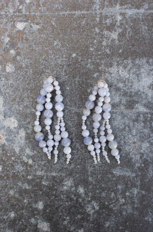 Muscles & Muscles Chalcedony Glyzinia Earrings