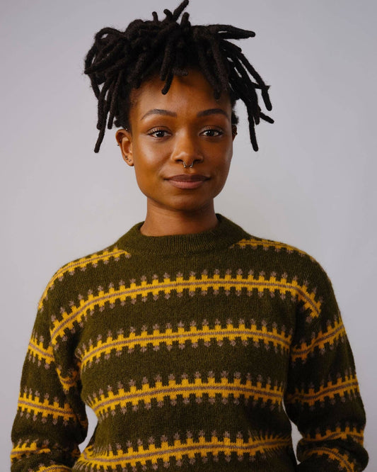 The Endry Vera Fairisle Sweater - Monstera