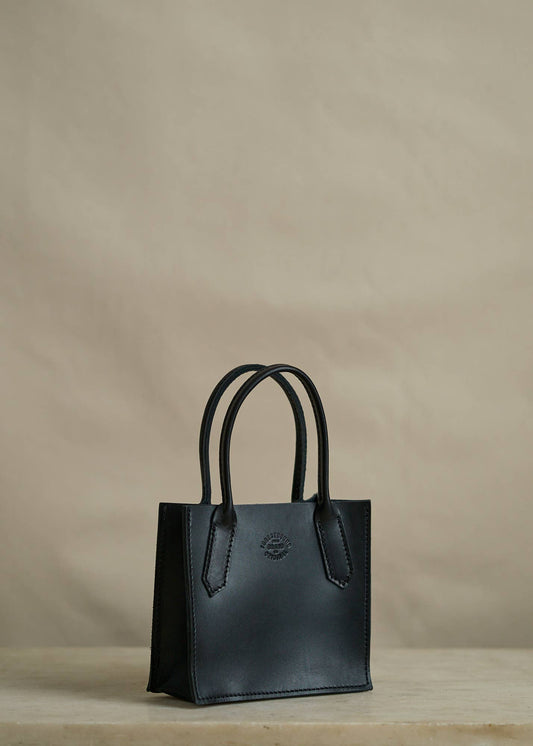 Leather Dock Bag, Bebe in Black