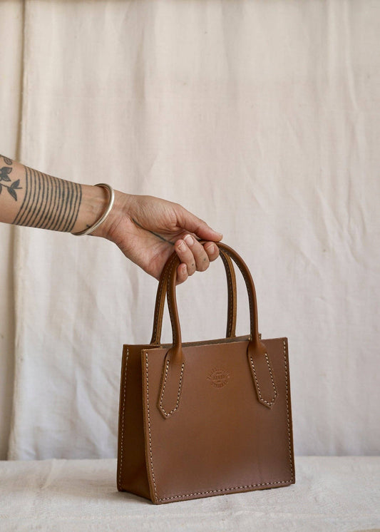 Bebe Leather Dock Bag in Walnut