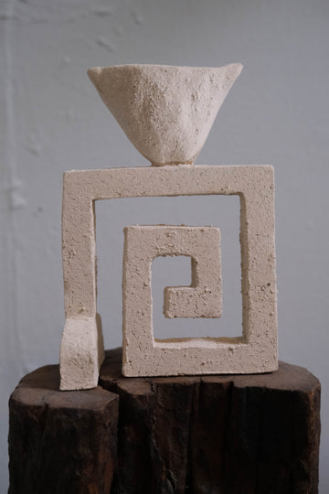 Pone Spiral Candle / Incense Cone Holder (White)