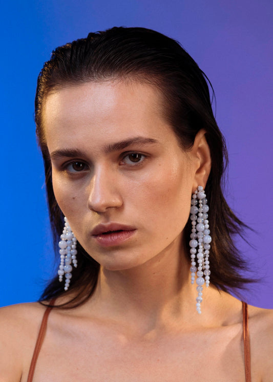 Muscles & Muscles Chalcedony Glyzinia Earrings