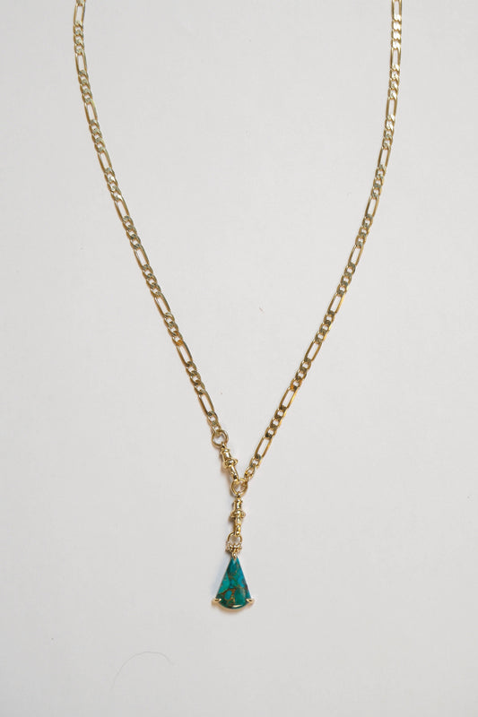 Metier London Flats Necklace with Chrysocolla Orion Plaque